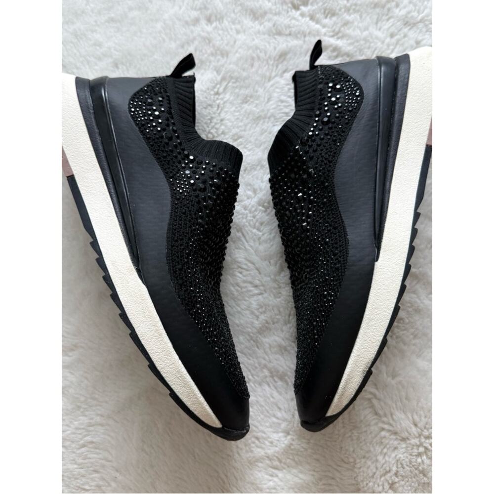 Zara women cloth sneakers with crystals size 39 EU